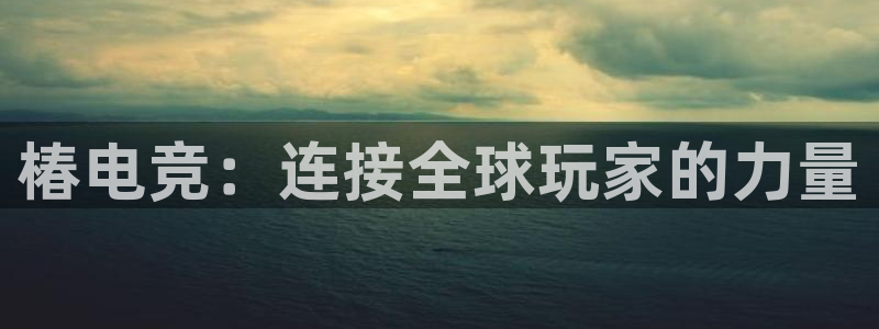 小艾电竞网页版登录：椿电竞：连接全球玩家的力量